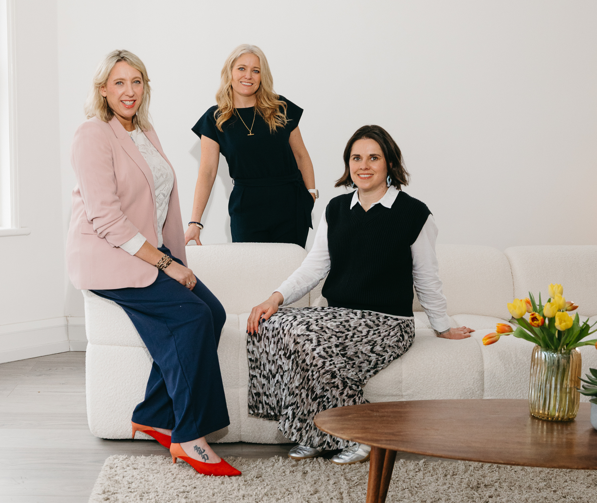 Baz Moffat, Dr Emma Ross and Dr Bella Smith - founders of The Well HQ